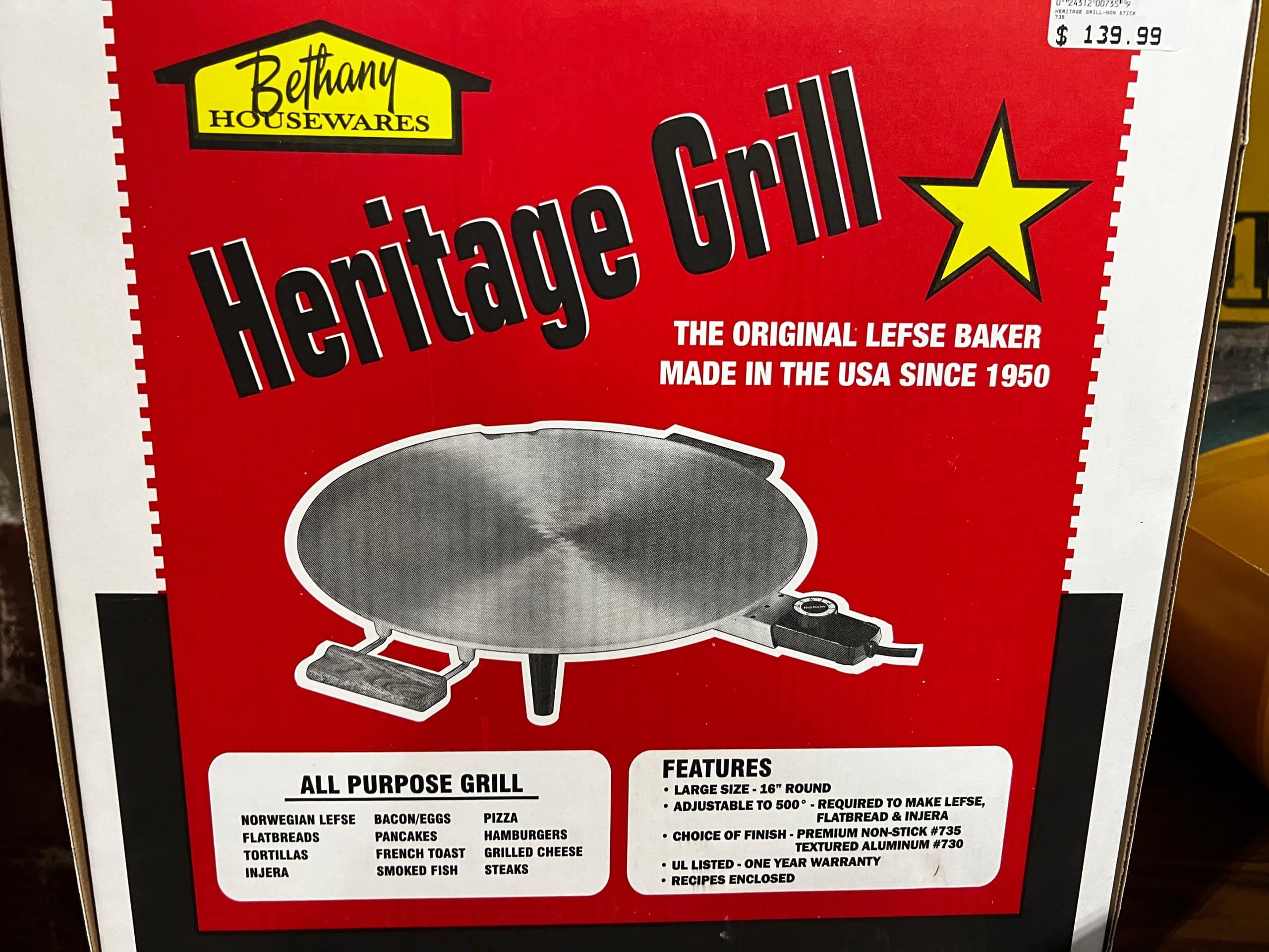 Bethany Housewares Heritage Grill 16