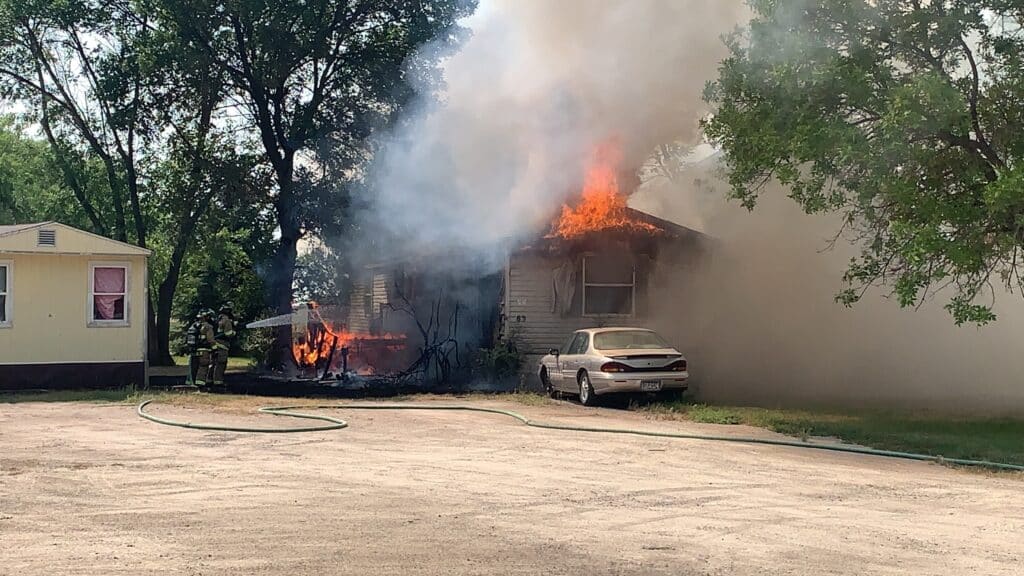 CROOKSTON FIRE DEPARTMENT CALLED TO CARMEN TERRACE TRAILER PARK FIRE