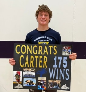 PIRATE WRESTLING FALLS TO UNC IN SECTION TOURNEY – COAUETTE WINS 175TH MATCH