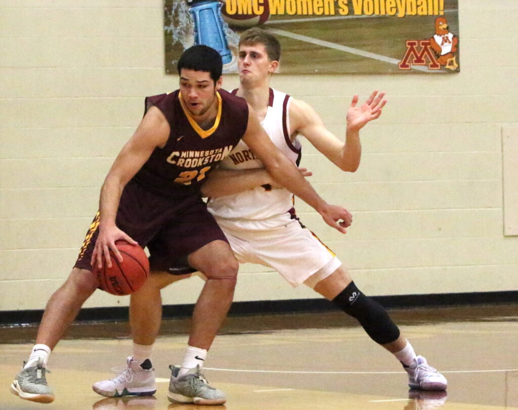 MINNESOTA CROOKSTON MEN’S BASKETBALL OUTMUSCLED IN LOSS TO NORTHERN STATE