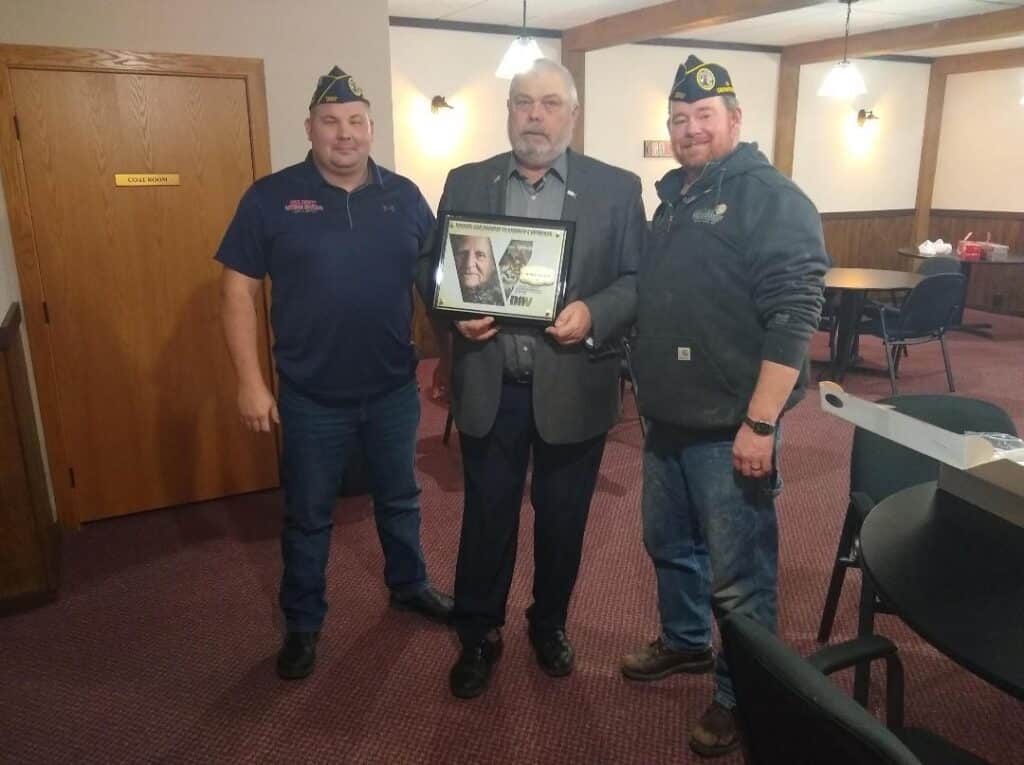 DAV OF CROOKSTON HONORED WITH 75-YEAR CHARTER PLAQUE FROM THE DAV NATIONAL