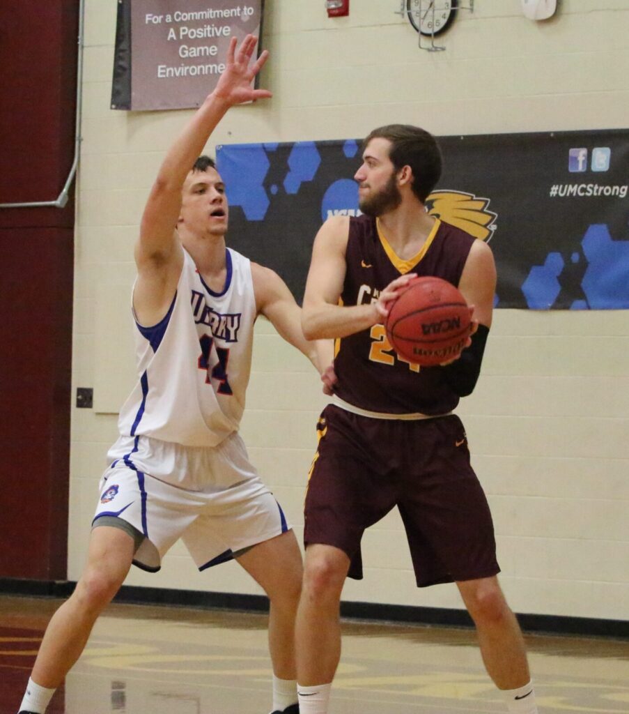 UMC MEN’S BASKETBALL TOPS UMARY ON SENIOR DAY