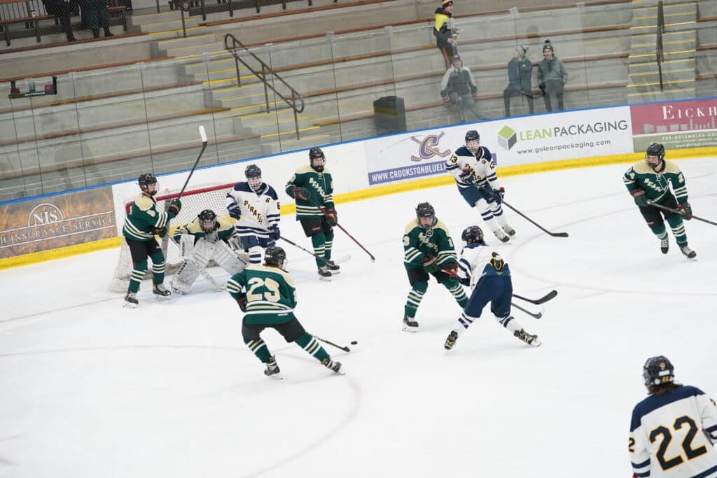 BEARCATS SCORE TWO THIRD PERIOD GOALS TO TAKE DOWN CROOKSTON PIRATES BOY’S HOCKEY