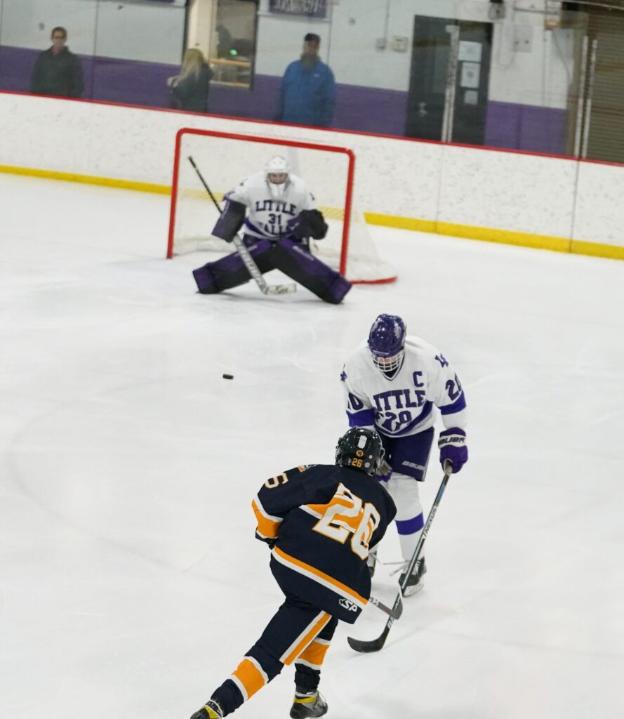 #5 LITTLE FALLS USES FAST START TO SKATE PAST CROOKSTON PIRATES BOY’S HOCKEY