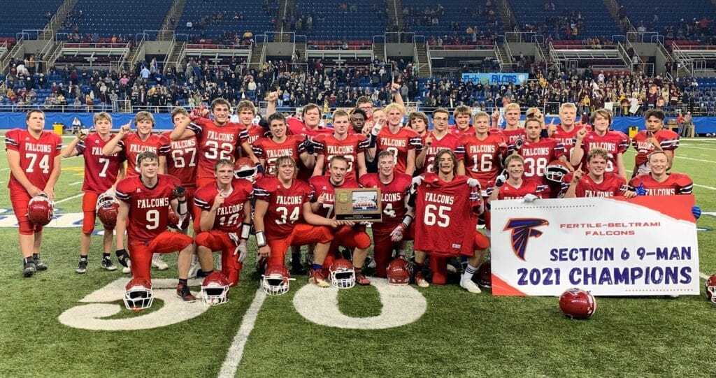 FERTILE-BELTRAMI FOOTBALL OFF TO STATE AFTER WINNING SECTION 6 9-MAN CHAMPIONSHIP