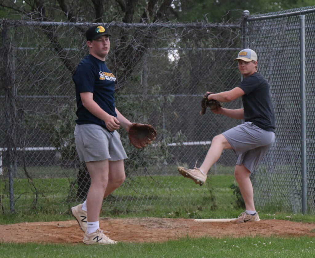 CROOKSTON BASEBALL STARTS ORGANIZED PRACTICE, HOPEFUL TO PLAY SOME GAMES