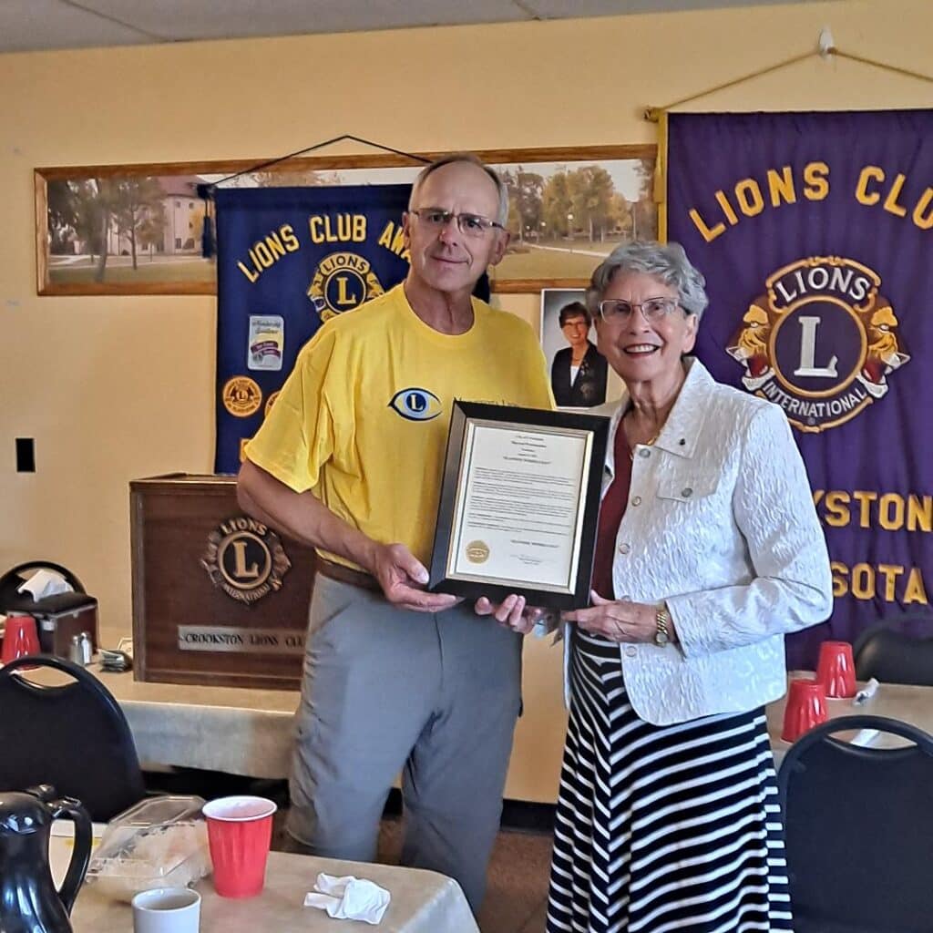 THE CROOKSTON LIONS HOST FAREWELL FOR JEANNINE WINDELS
