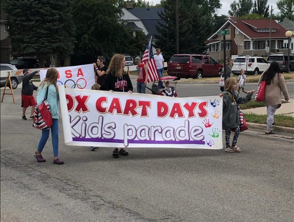 15 GROUPS PARTICIPATE IN OX CART DAYS KIDS PARADE