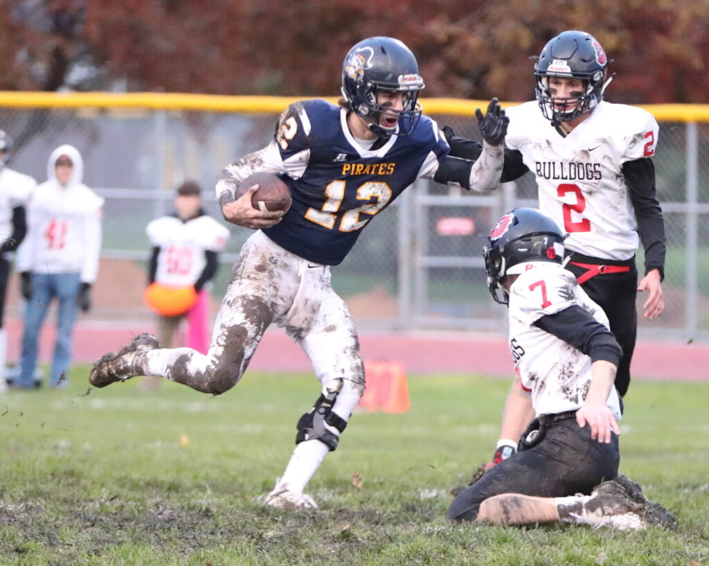 PIRATE FOOTBALL ENDS REGULAR SEASON WITH A WIN OVER OTTER TAIL CENTRAL