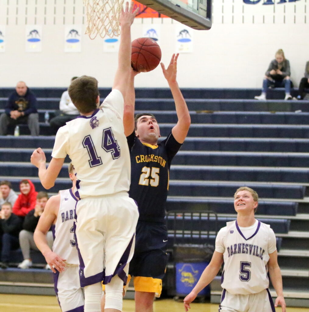 CROOKSTON PIRATE BOY’S BASKETBALL FALLS IN OVERTIME AGAINST BARNESVILLE