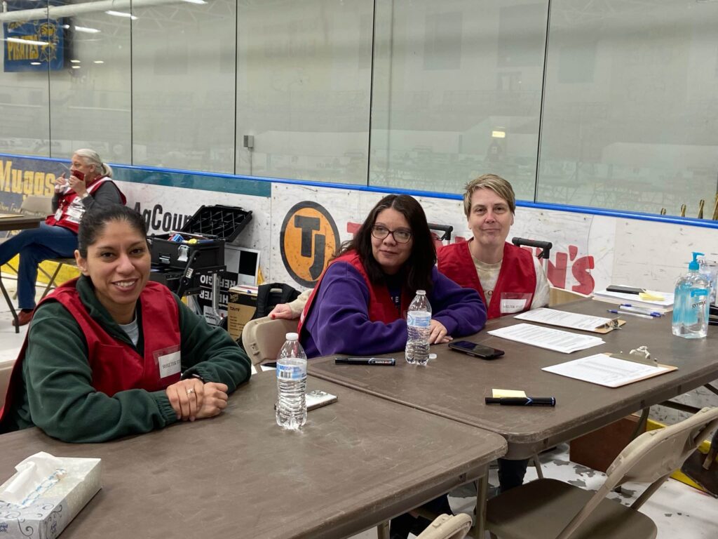 AMERICAN RED CROSS PROVIDING A SHELTER AT THE CROOKSTON SPORTS CENTER FOR THOSE IN NEED