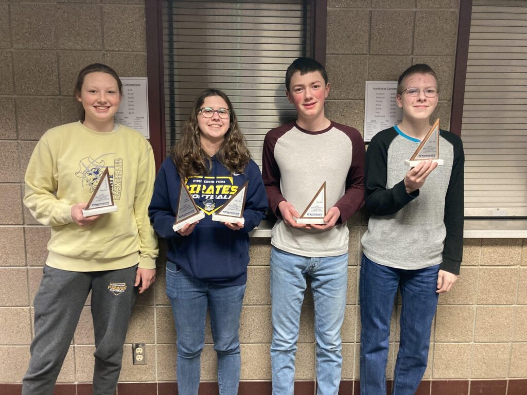 CROOKSTON PIRATES TAKE 2ND IN MATHCOUNTS COMPETITION IN THIEF RIVER FALLS