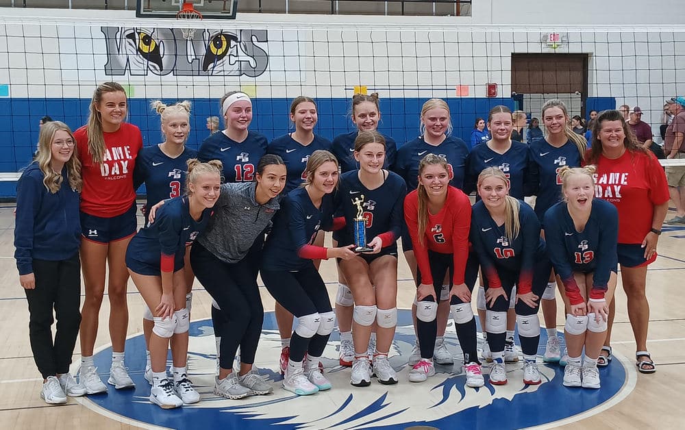 Fertile-Beltrami Falcon Volleyball finishes 1st at W-H-A Tourney