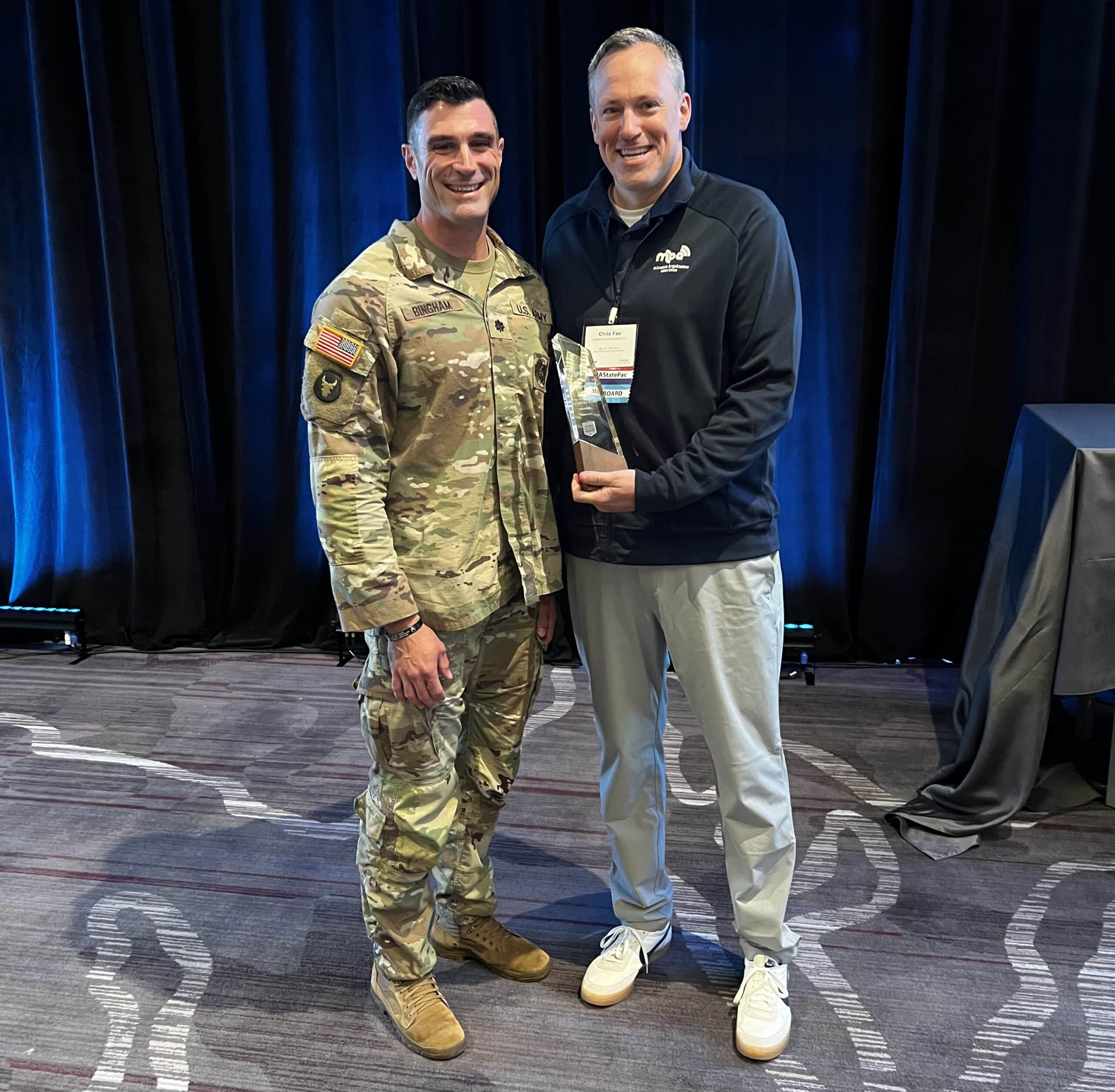 KROX receives MN National Guard NCSA top-performer award