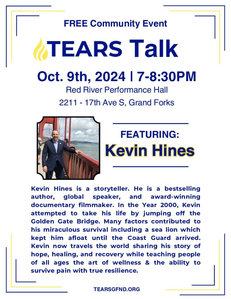 TEARS Talk – FREE Community Event Featuring Kevin Hines