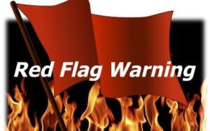 Red Flag Warning Issued for Extreme Fire Risk