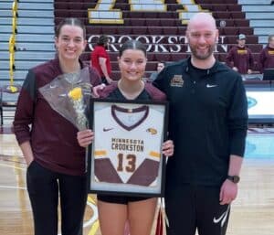 UMC Volleyball falls to MSU-Mankato in four sets in Bailey Schaefer’s senior day, regular season finale