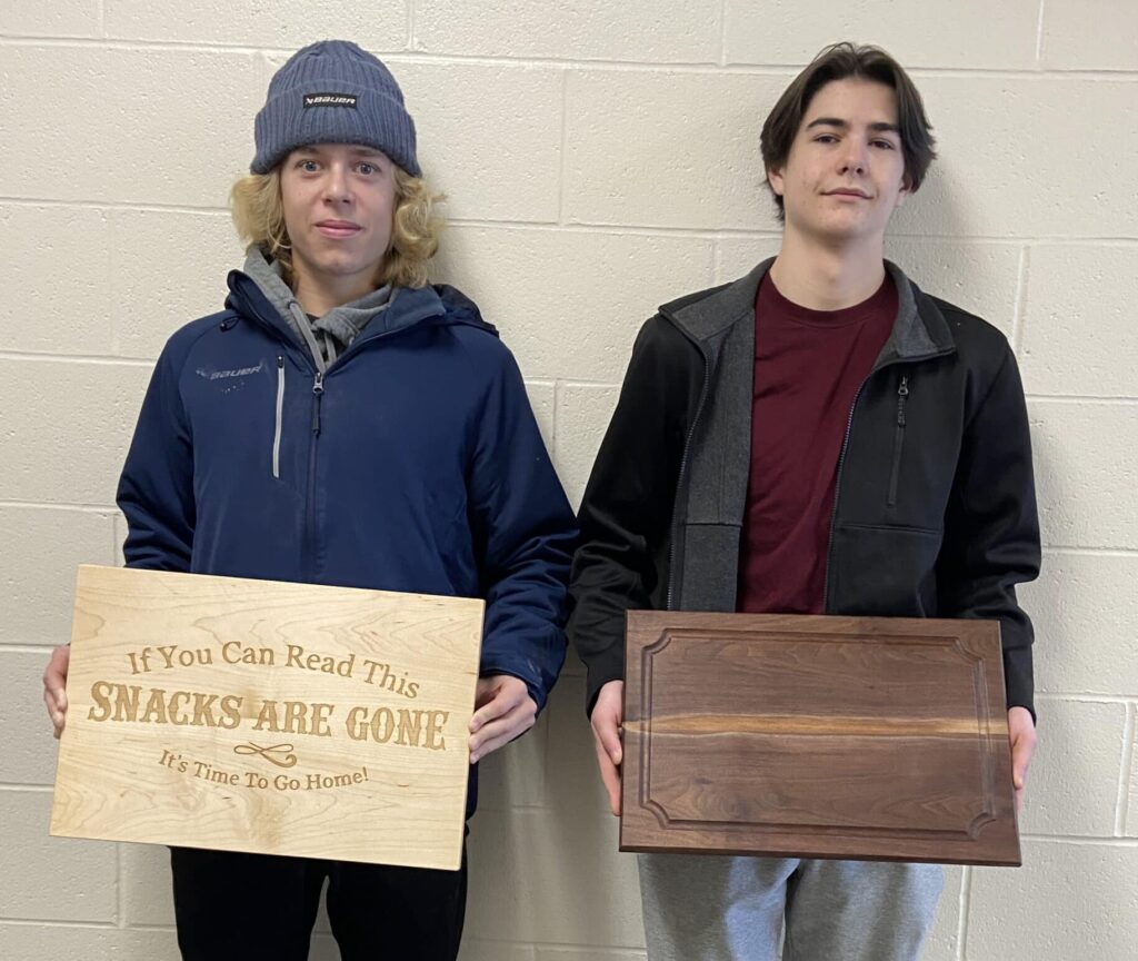 CHS Advanced Woods students donate projects to United Way Holiday auction