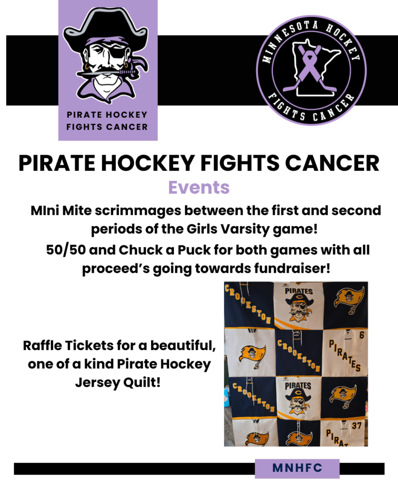 Pirate Hockey Fights Cancer to Honor Kari Trudeau and Mickey Kaiser Friday Night
