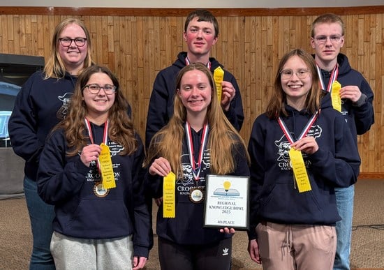 Crookston High School Knowledge Bowl team advances to state!
