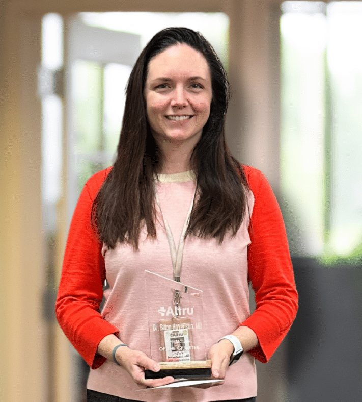Dr Fallon Hoverson Physician of the Quarter