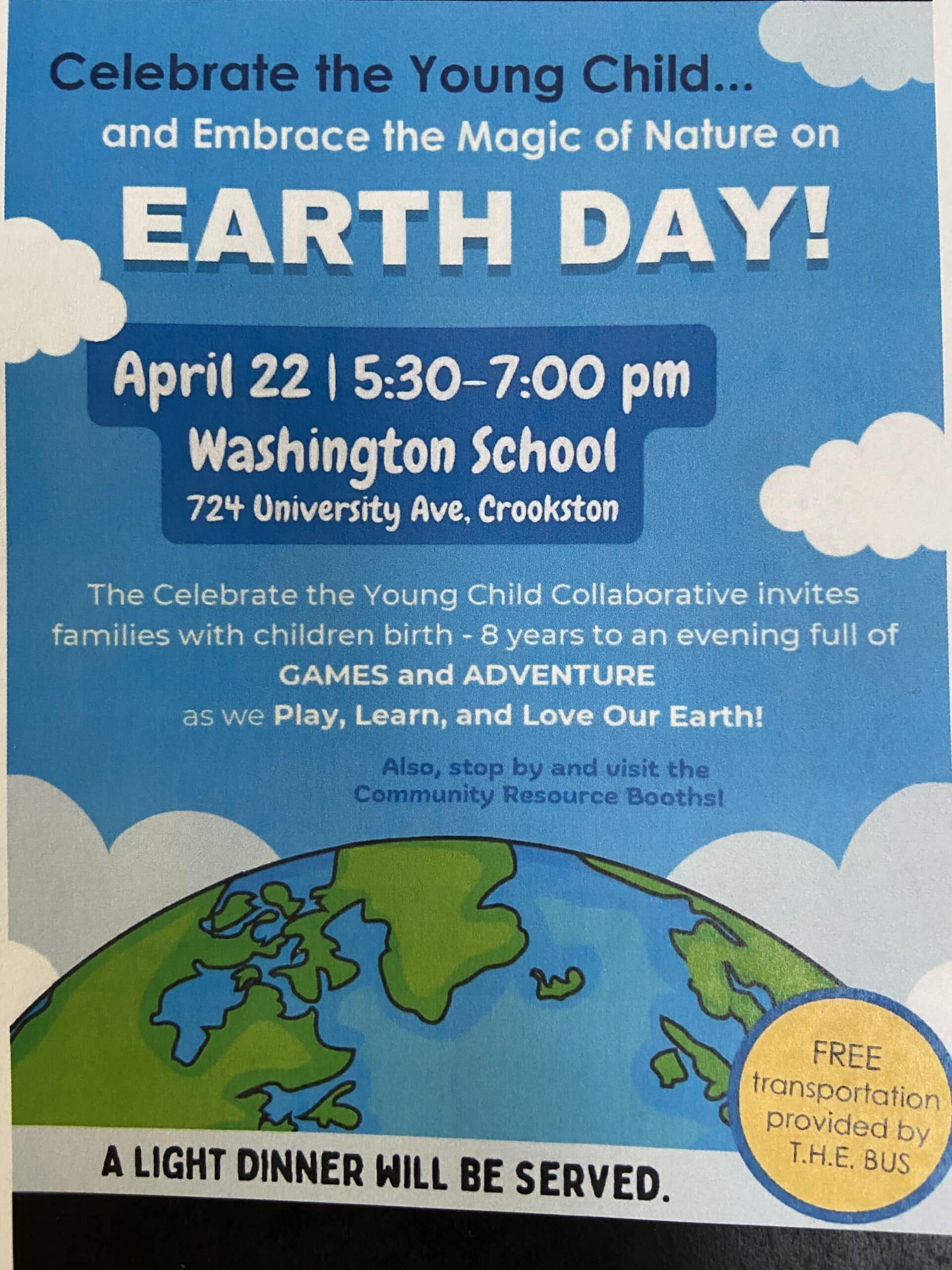 Celebrate the Young Child event to take place at Washington School on Earth Day