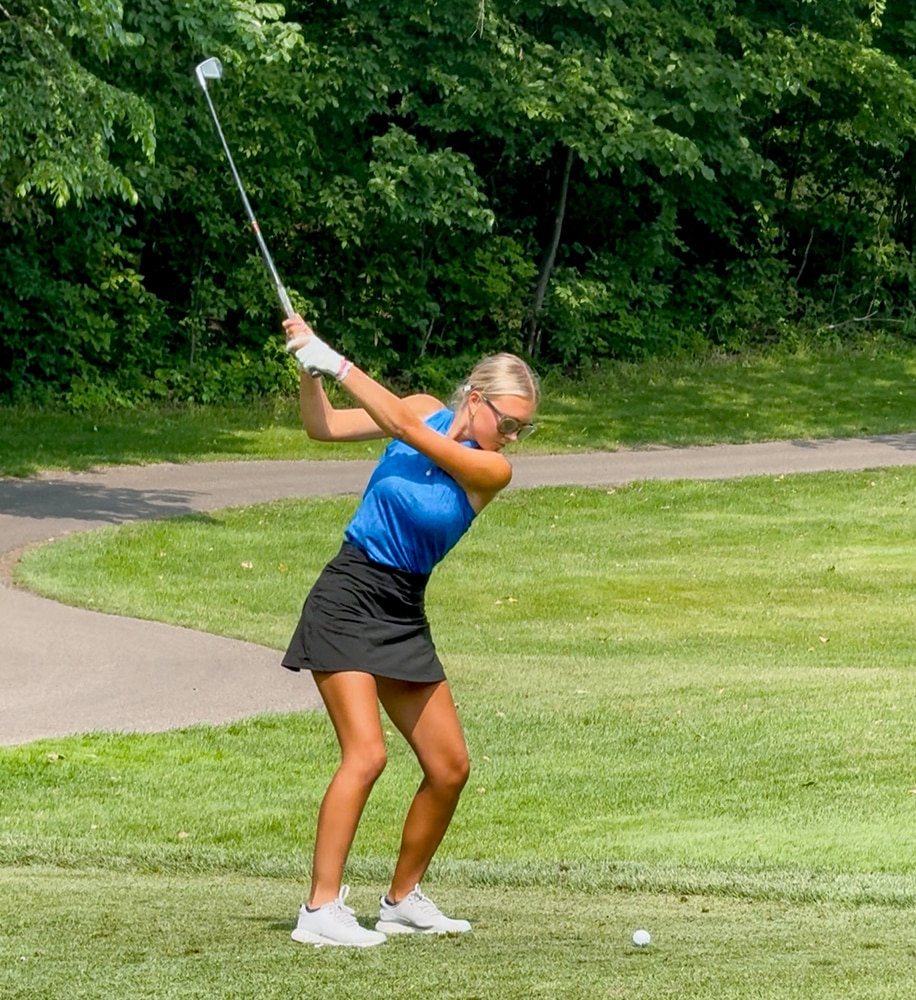 Ava Martin shoots a 91 in day one of the State Golf Tourney