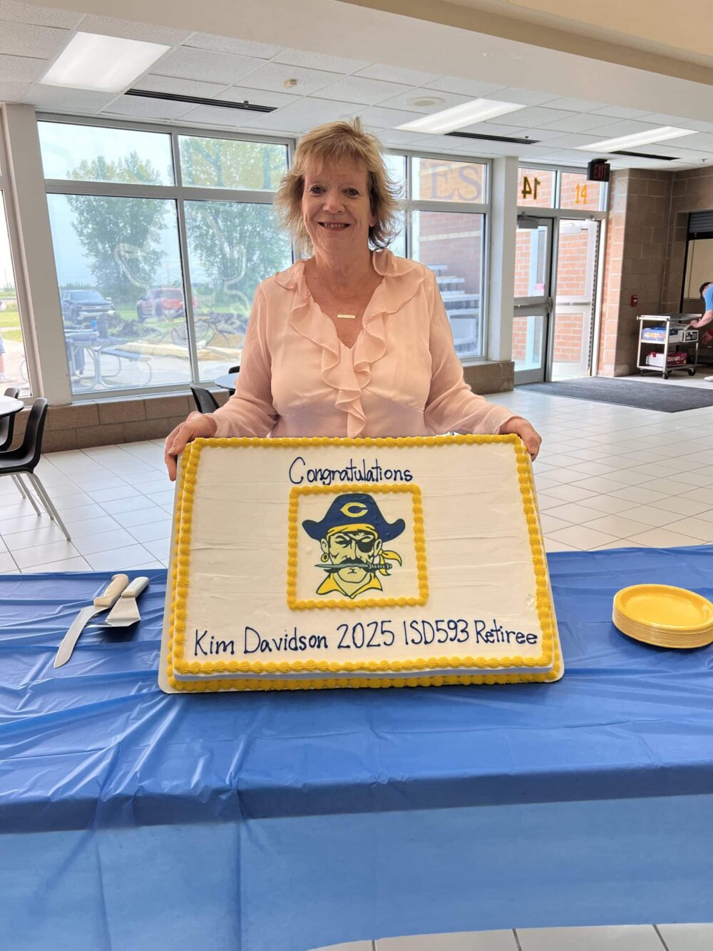 Crookston School District presented Service Awards, OSPY Awards and honored retiree Kim Davidson on Friday