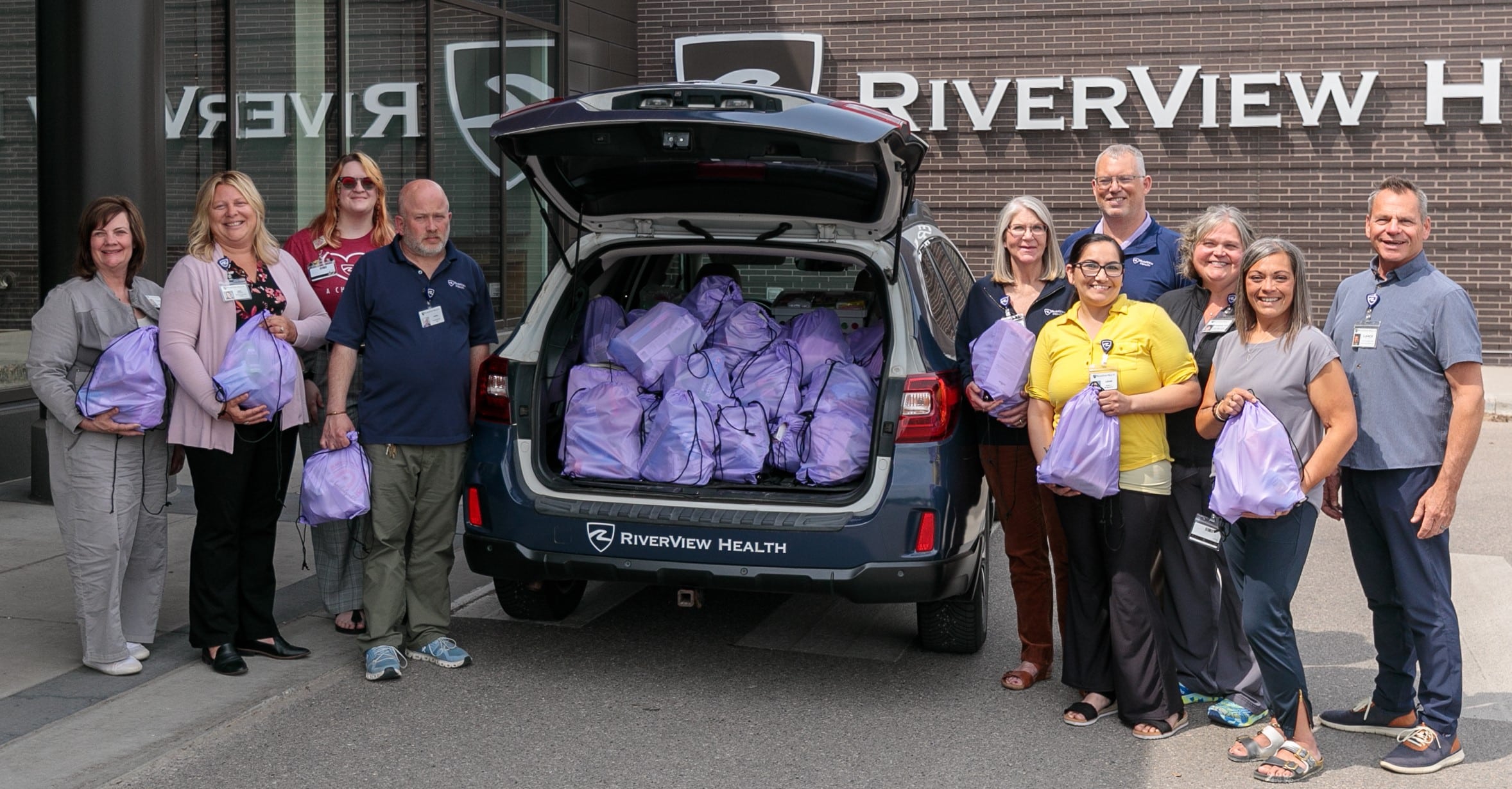 RiverView Team Members Donate to Women’s Health, Beauty Drive Benefitting Care and Share