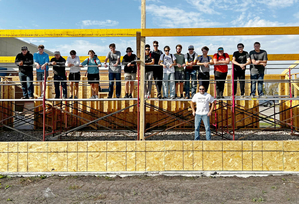 Crookston High School Greenhouse construction progressing