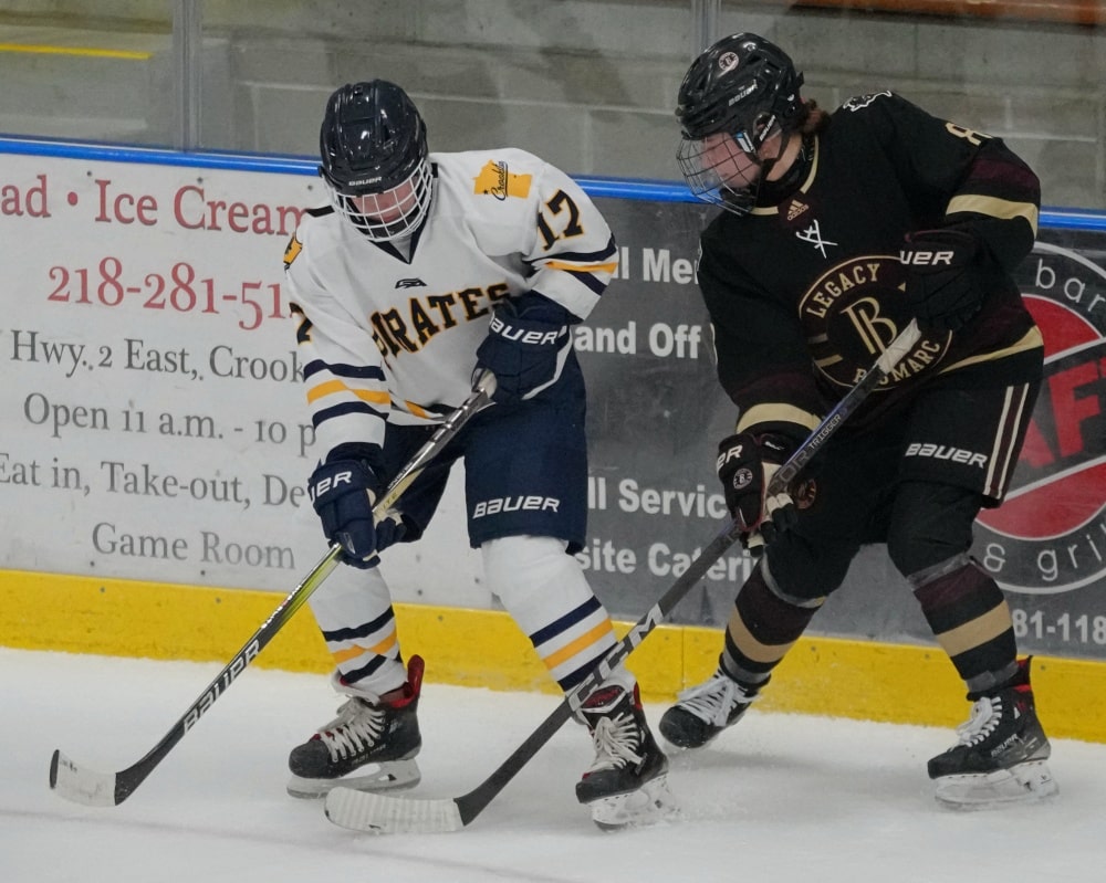 Crookston Pirate Girls Hockey wins OT thriller over Bismarck Legacy
