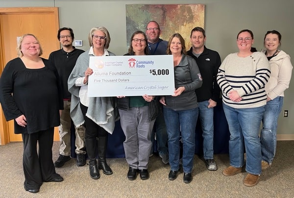 American Crystal Sugar donates $5,000 to the Alluma Foundation