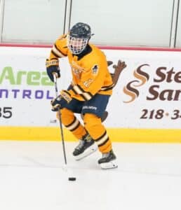 Crookston Girls Hockey’s Jensen Stian scores second OT goal of the season to beat DL