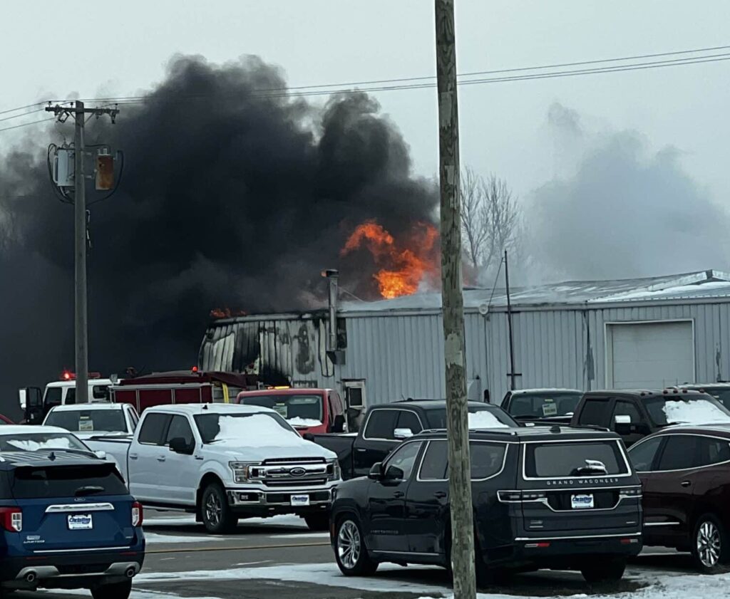 Christian Brothers Ford Service Dept. hit by fire in oil change bay