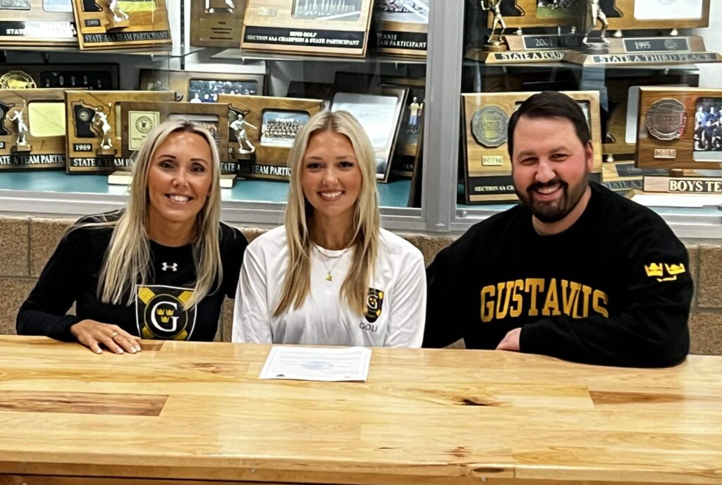 Crookston’s Ava Martin signs to golf at Gustavus Adolphus