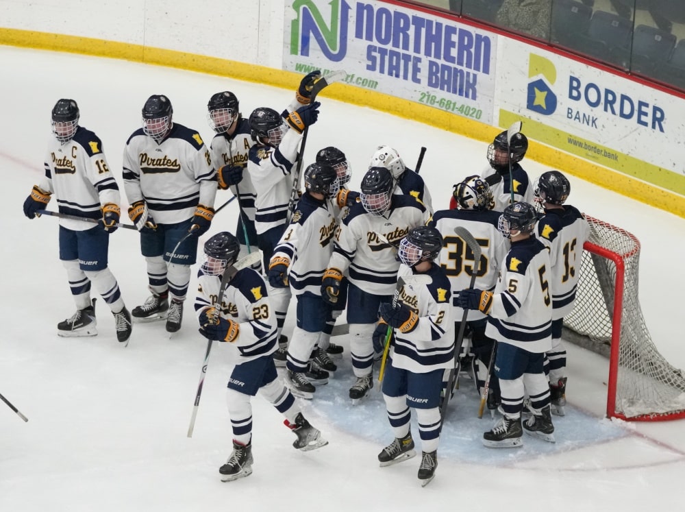 Crookston Pirate Boys Hockey shuts out Grafton for 7th win