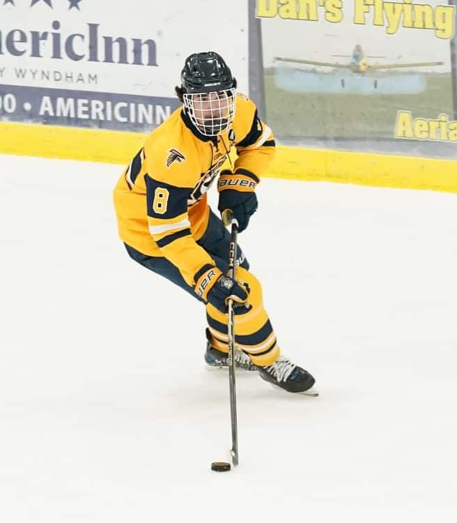 Crookston Pirate Boys Hockey blows 3rd period lead, holds on to tie Hopkins