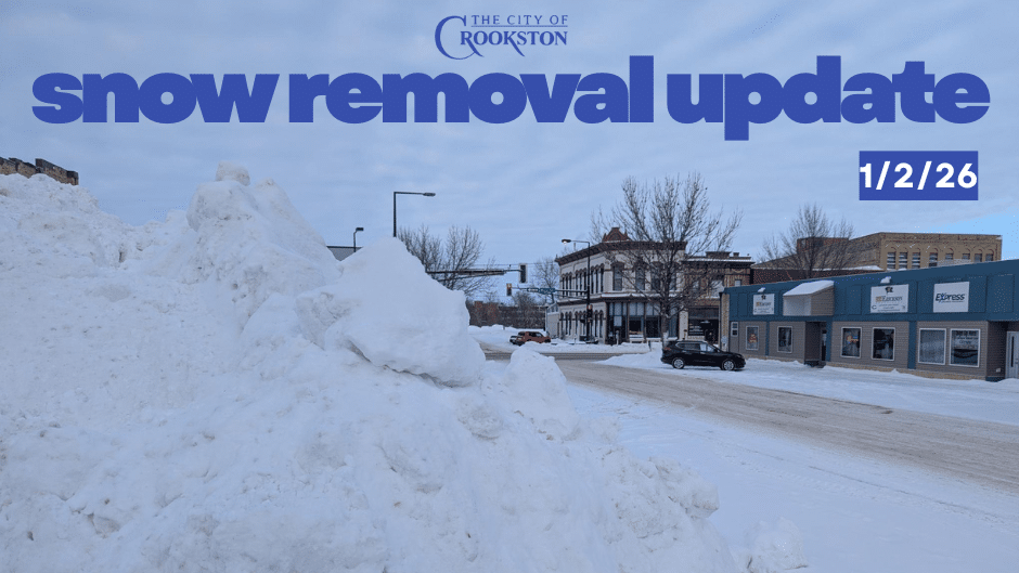 Crookston downtown snow removal postponed