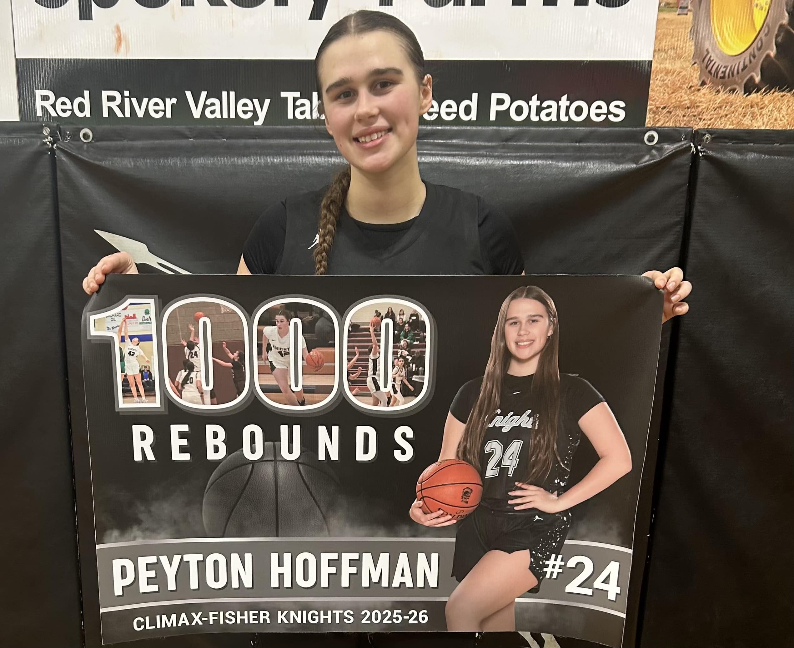 Climax-Fisher’s Peyton Hoffman grabs 1,000th career rebound in win over Crookston