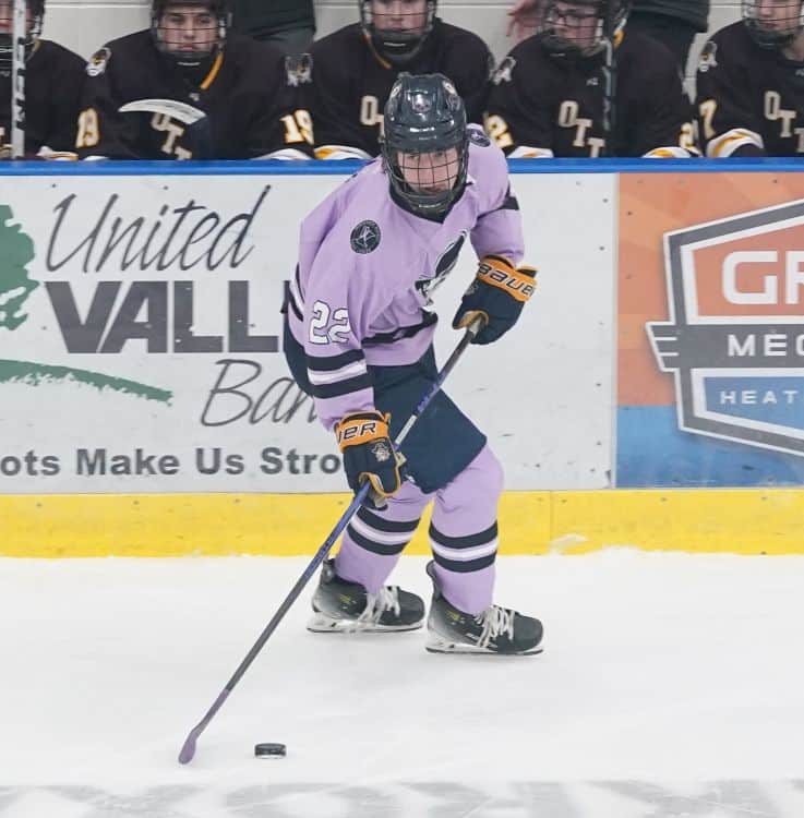 Crookston Boys Hockey shuts out Fergus Falls on Hockey Fights Cancer Day