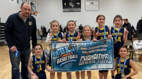 Crookston 3rd grade girls basketball wins the DGF Tournament in their first ever tourney
