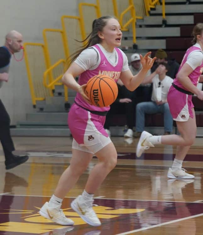 UMC Women’s Basketball ‘s Emma Miller becomes all-time NSIC career points leader in big win over Minot State