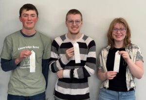 Crookston Knowledge Bowl teams finish 3rd, 12th, and 28th at TRF competition