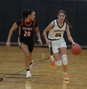 Crookston Girls Basketball gets behing early and never recovers in loss to Pelican Rapids in 8AA Tournament play