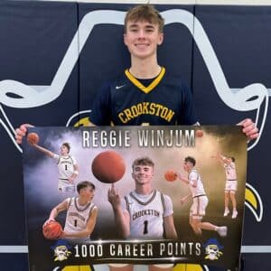 Reggie Winjum scores 1,000th career point as Crookston Boys Basketball beats Fosston