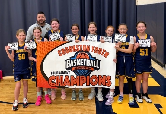 Crookston 5th grade girls basketball wins CYBA tournament