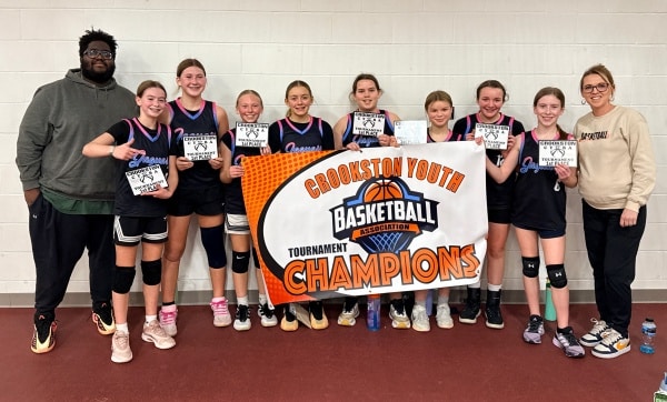 Crookston 6th Grade Girls win the CYBA tournament