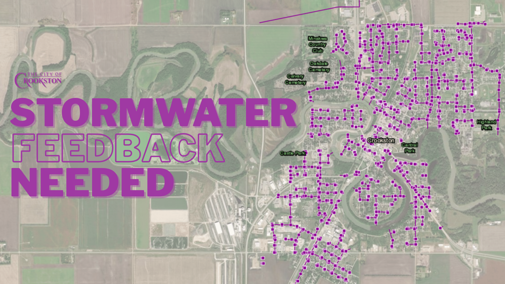 City of Crookston is looking for feedback on flooding and bad drainage locations for its stormwater model