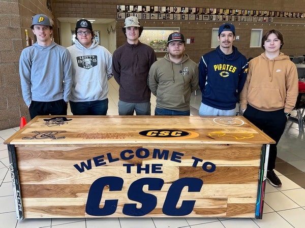 Crookston High School Community Projects class makes another table for the CSC