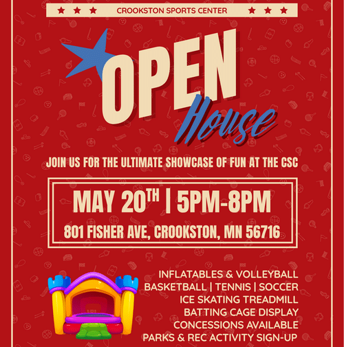 Crookston Sports Center Open House to be held May 20